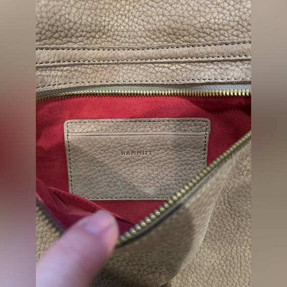 Hammitt Tan Crossbody Bag with Gold Accents